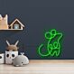 Minimalistisches Bärenmotiv LED Neonschild als sanfte Wandbeleuchtung für Kinderzimmer und Babyzimmer