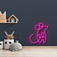 Minimalistisches Bärenmotiv LED Neonschild als sanfte Wandbeleuchtung für Kinderzimmer und Babyzimmer