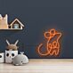 Minimalistisches Bärenmotiv LED Neonschild als sanfte Wandbeleuchtung für Kinderzimmer und Babyzimmer