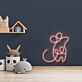 Minimalistisches Bärenmotiv LED Neonschild als sanfte Wandbeleuchtung für Kinderzimmer und Babyzimmer