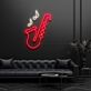 Dekoratives Saxophon LED Neonschild mit Musiknoten für Wohnzimmer Bar und Musikzimmer