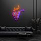 Buntes Saxophon LED Neonschild mit Musiknoten für Gaming Zimmer Musikstudio und moderne Wanddekoration