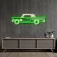 Klassisches Auto LED Neonschild im Retro Design für Wohnzimmer Garage und stilvolle Wanddekoration
