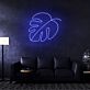 Grünes Blatt LED Neonschild als moderne Wanddekoration für Wohnzimmer Büro oder kreative Innenräume