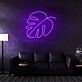Grünes Blatt LED Neonschild als moderne Wanddekoration für Wohnzimmer Büro oder kreative Innenräume