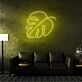 Grünes Blatt LED Neonschild als moderne Wanddekoration für Wohnzimmer Büro oder kreative Innenräume