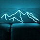 Abstraktes Berglandschaft LED Neonschild für Wohnzimmer Schlafzimmer und moderne Wanddekoration