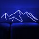Abstraktes Berglandschaft LED Neonschild für Wohnzimmer Schlafzimmer und moderne Wanddekoration