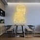 Neon Männer Porträt LED Neonschild Wanddekoration