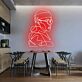Neon Männer Porträt LED Neonschild Wanddekoration