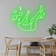 Schwebende Figur im Weltraum LED-Neonschild