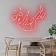 Schwebende Figur im Weltraum LED-Neonschild