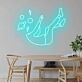 Schwebende Figur im Weltraum LED-Neonschild