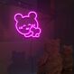 Happy Bear And Heart Neon Sign Lights Night Lamp Led Neon Sign Light For Home Party