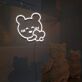 Happy Bear And Heart Neon Sign Lights Night Lamp Led Neon Sign Light For Home Party