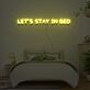 Lets Stay In Bed Neon Sign Lights Night Lamp Led Neon Sign Light For Home Party