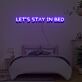 Lets Stay In Bed Neon Sign Lights Night Lamp Led Neon Sign Light For Home Party