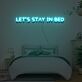 Lets Stay In Bed Neon Sign Lights Night Lamp Led Neon Sign Light For Home Party