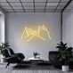 Hände mit kleinem Finger Schwur LED-Neonschild Wohnzimmer Büro