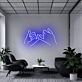 Hände mit kleinem Finger Schwur LED-Neonschild Wohnzimmer Büro