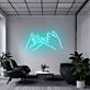 Hände mit kleinem Finger Schwur LED-Neonschild Wohnzimmer Büro