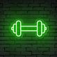 Hantel LED Neonschild für Fitnessstudio Home Gym und moderne Wanddekoration