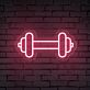 Hantel LED Neonschild für Fitnessstudio Home Gym und moderne Wanddekoration