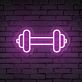 Hantel LED Neonschild für Fitnessstudio Home Gym und moderne Wanddekoration