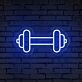 Hantel LED Neonschild für Fitnessstudio Home Gym und moderne Wanddekoration