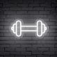 Hantel LED Neonschild für Fitnessstudio Home Gym und moderne Wanddekoration
