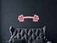 Hantel LED Neonschild für Home Gym Fitnessraum und moderne Wanddekoration