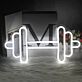 Hantel LED Neonschild für Home Gym Fitnessraum und moderne Wandbeleuchtung