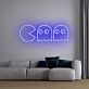 Pac-Man LED-Neonschild im Retro-Gaming-Stil