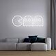 Pac-Man LED-Neonschild im Retro-Gaming-Stil