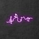 Musiknoten mit Notenschlüssel LED-Neonschild Schlafzimmer Wohnzimmer