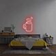 Kaffeetasse mit Dampf LED-Neonschild Wohnzimmer Schlafzimmer