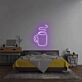 Kaffeetasse mit Dampf als LED-Neonschild