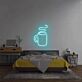 Kaffeetasse mit Dampf als LED-Neonschild