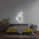 Kaffeetasse mit Dampf als LED-Neonschild