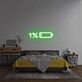 Batteriesymbol mit Prozentanzeige LED Neonschild für Schlafzimmer und Wohnzimmer