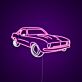 Klassisches Sportwagen LED-Neonschild Garage Wohnzimmer
