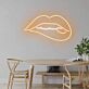 Lippen mit leichtem Biss LED-Neonschild Wohnzimmer Bar