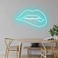 Lippen mit leichtem Biss LED-Neonschild Wohnzimmer Bar