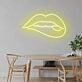 Lippen mit leichtem Biss LED-Neonschild Wohnzimmer Bar