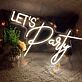LET'S Party LED-Neonschild für Party Bar