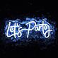 Let's Party LED-Neonschild für Party und Event