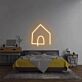 Hauskontur mit Tür LED-Neonschild für Schlafzimmer Wohnzimmer