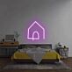 Hauskontur mit Tür LED-Neonschild für Schlafzimmer Wohnzimmer