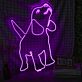Einhorn LED Neonschild im verspielten Design als leuchtende Wanddekoration für Kinderzimmer Jugendzimmer und kreative Räume
