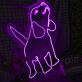 Einhorn LED Neonschild im verspielten Design als leuchtende Wanddekoration für Kinderzimmer Jugendzimmer und kreative Räume